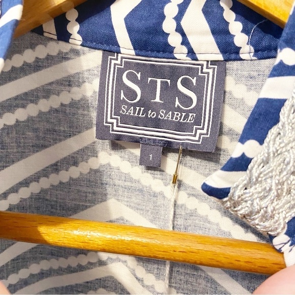 NWTs Sail to Sable | Cotton Braided Detail Cotton Tunic Dress Size 1 (Small) - Picture 3 of 11